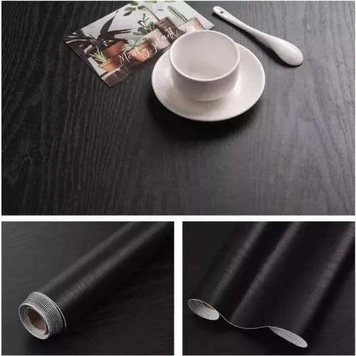 Madera negra papel Adhesivo De 10 Mts X 45 Cm Ancho Joselevende Colombia