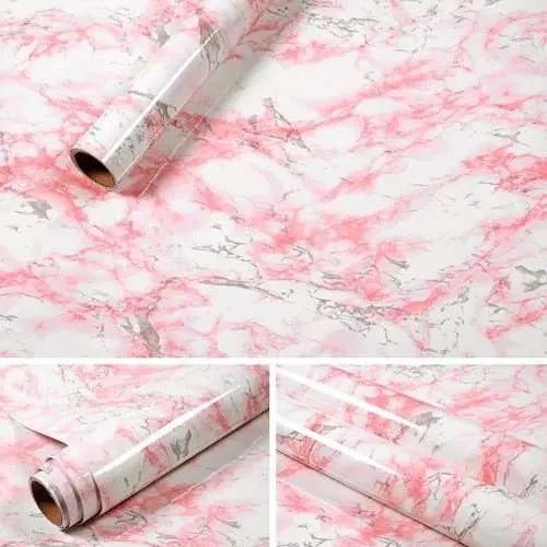 Marmol Rosa papel Adhesivo De 10 Mts X 45 Cm Ancho Joselevende Colombia