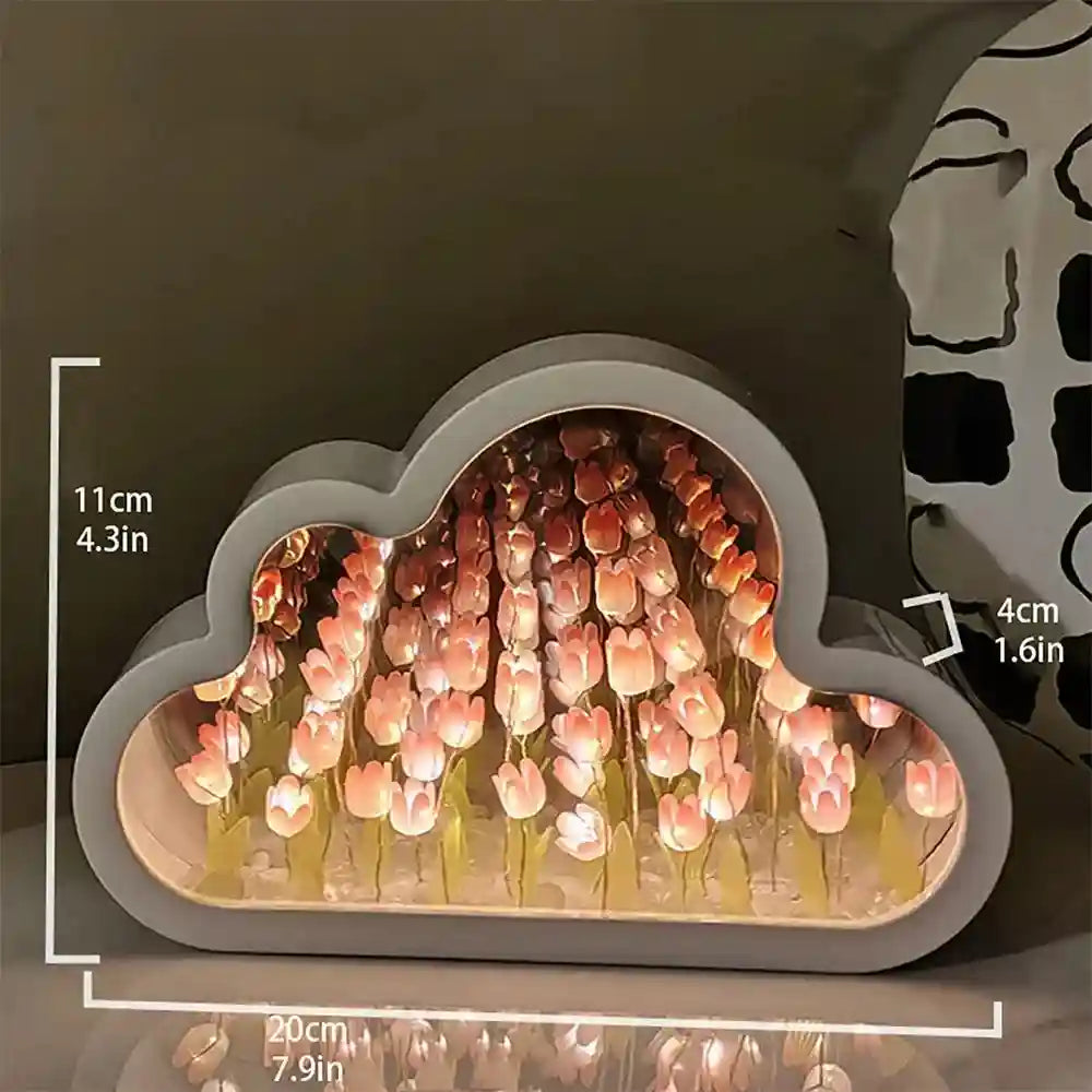lampara nube de tulipanes