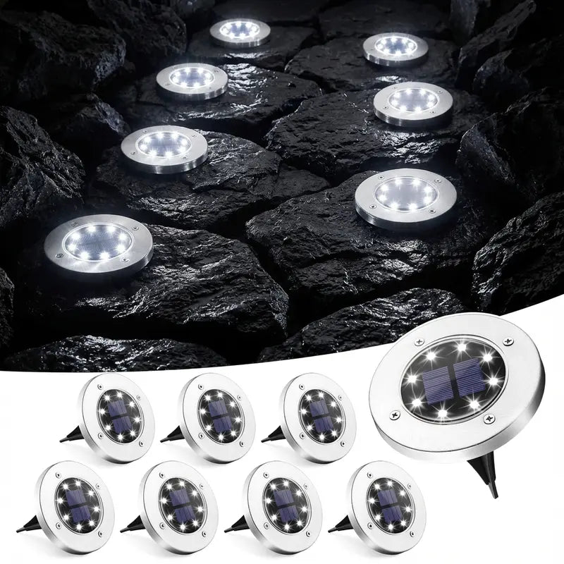 Combo x6 unidades Iluminación Solar Exterior para Jardin