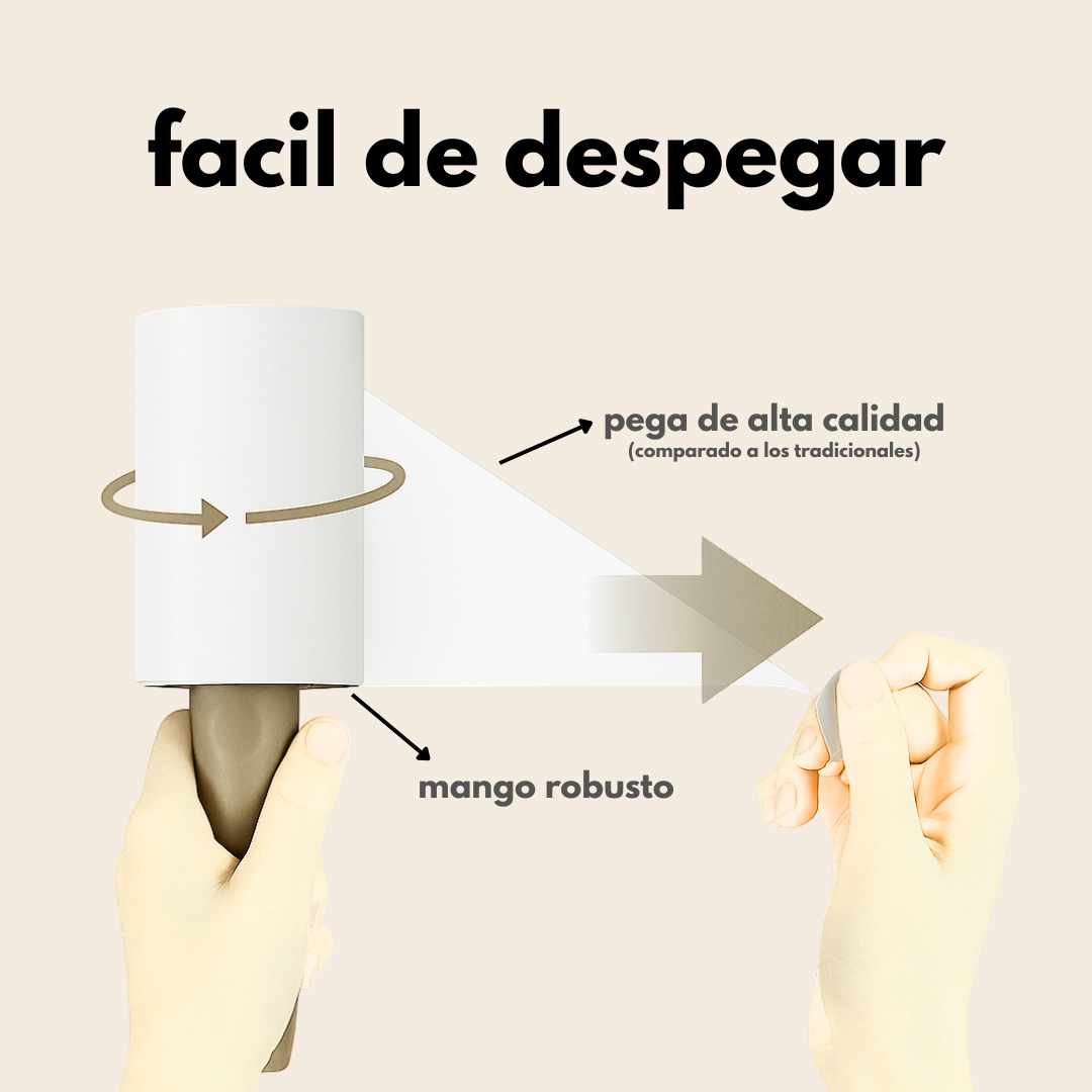 Rodillo ultraadhesivo (pack 4 rollos, 60 hojas c/u)