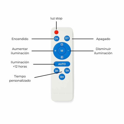 Lampara solar Jortan 35 metros iluminación por 12 horas