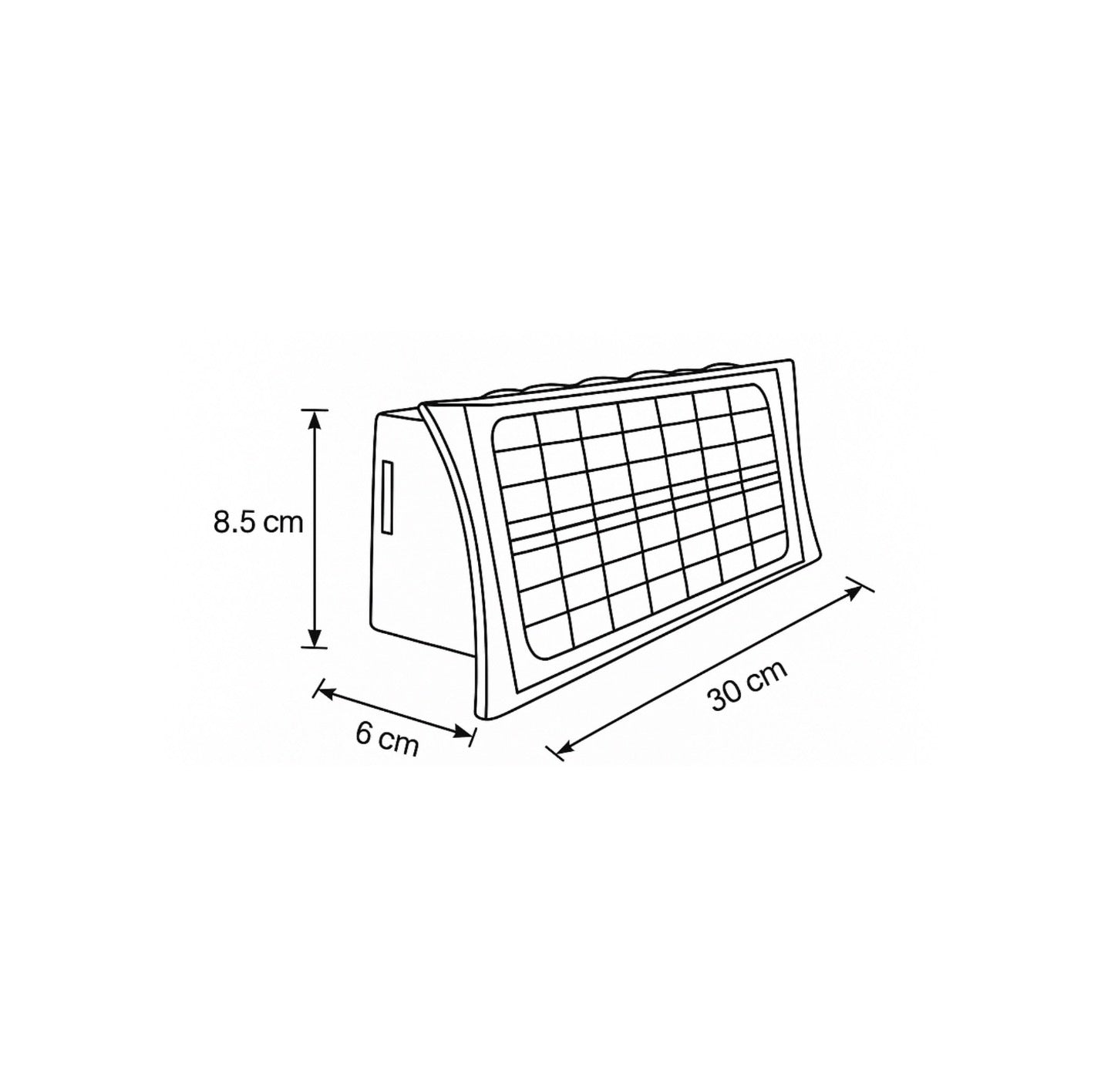 Lampara solar de pared 6 bombillos