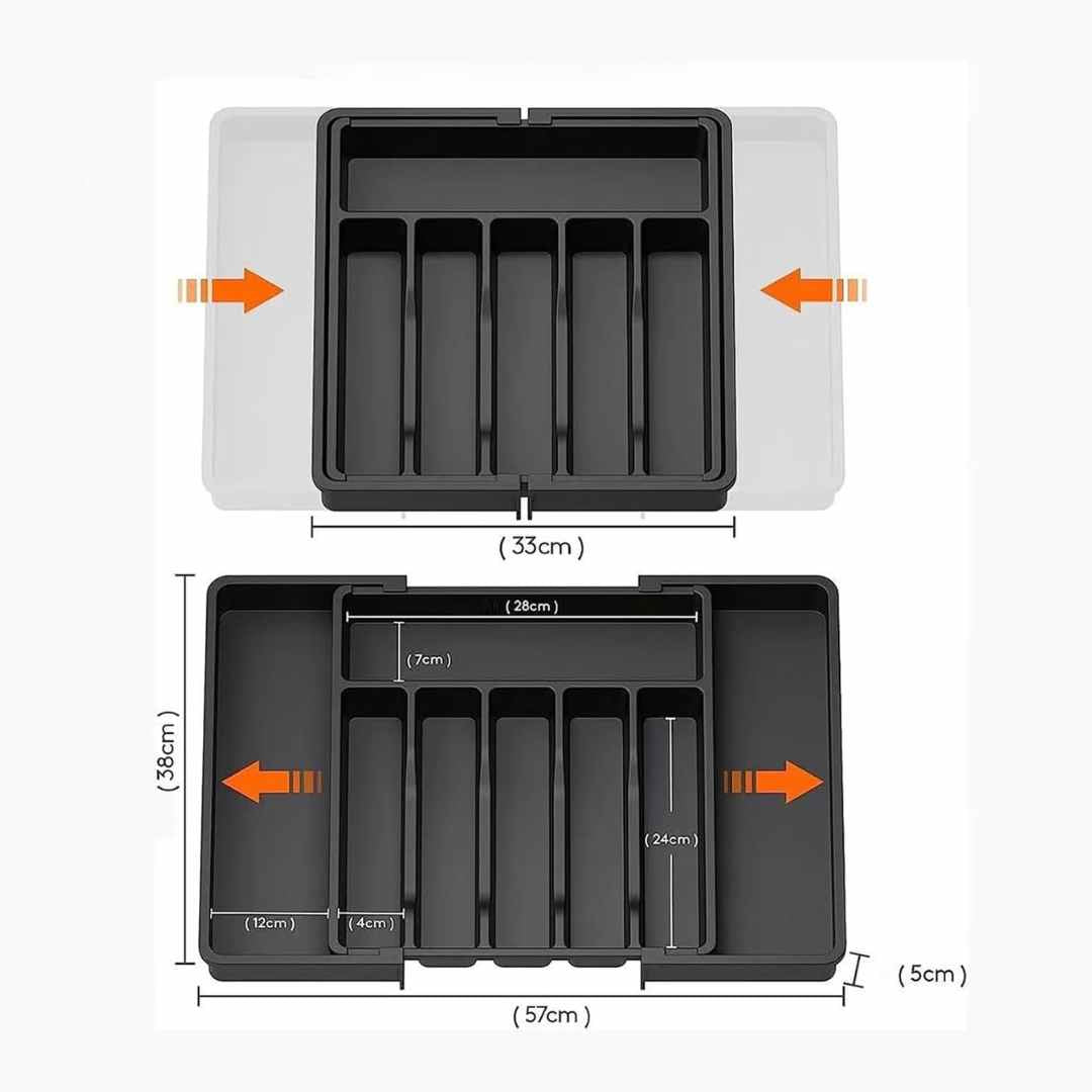 Organizador expandible de cubiertos