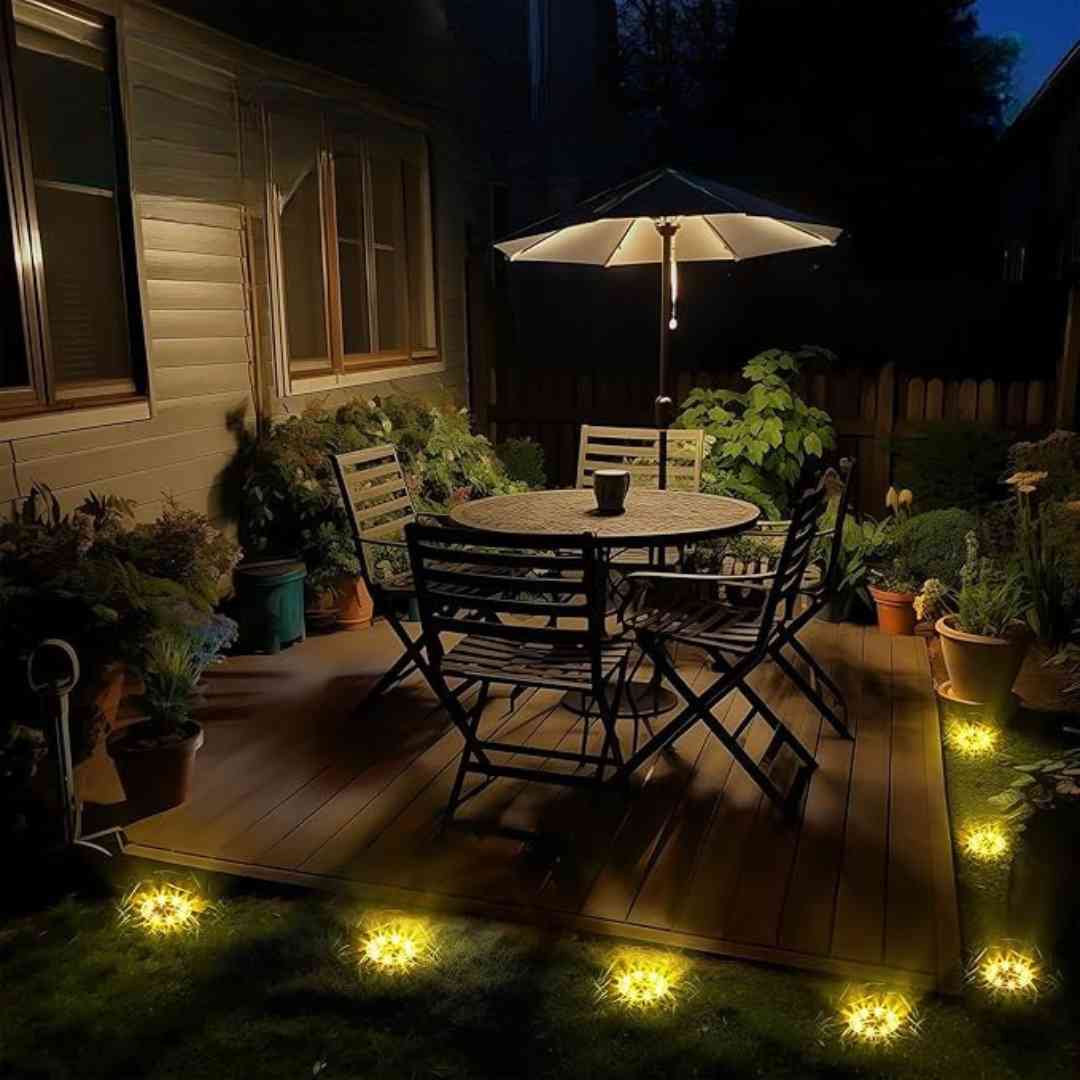 Combo x6 unidades Iluminación Solar Exterior para Jardin