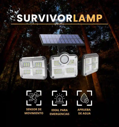 SURVIVORLAMP , reflector Solar 3 Cabezales