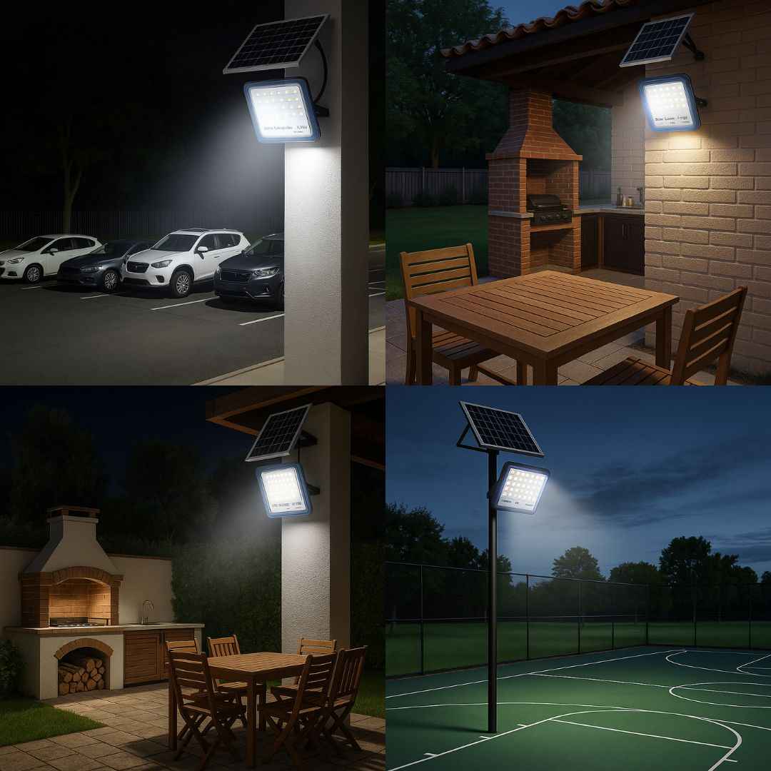 Lampara solar Jortan 35 metros iluminación por 12 horas