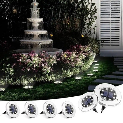 Combo x6 unidades Iluminación Solar Exterior para Jardin
